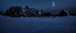 Night Sky with Snow