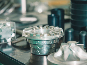 Finished high precision metal parts for the semiconductor industry.