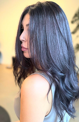 Woman with long, dark hair