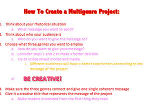 Chapter 10: Assembling a Multigenre Project