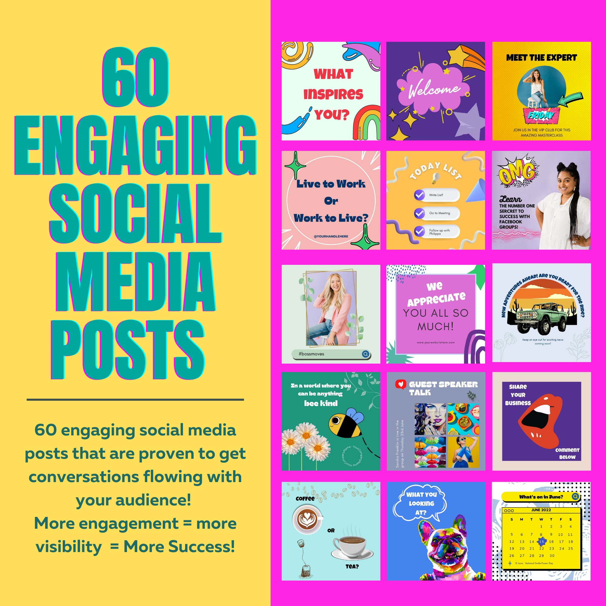 June Engaging Social Media Posts