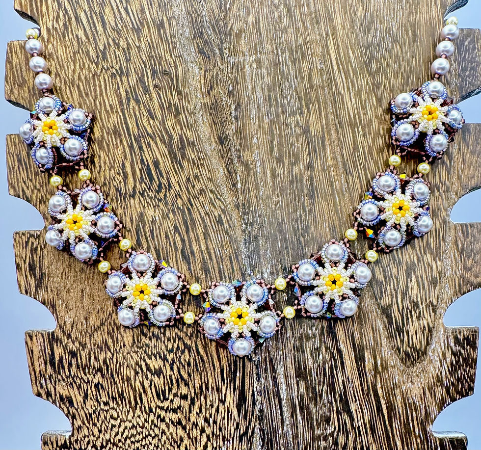 Thumbnail: Pearl Flowers Necklace