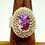 Thumbnail: Silver and Purple Beaded Ring