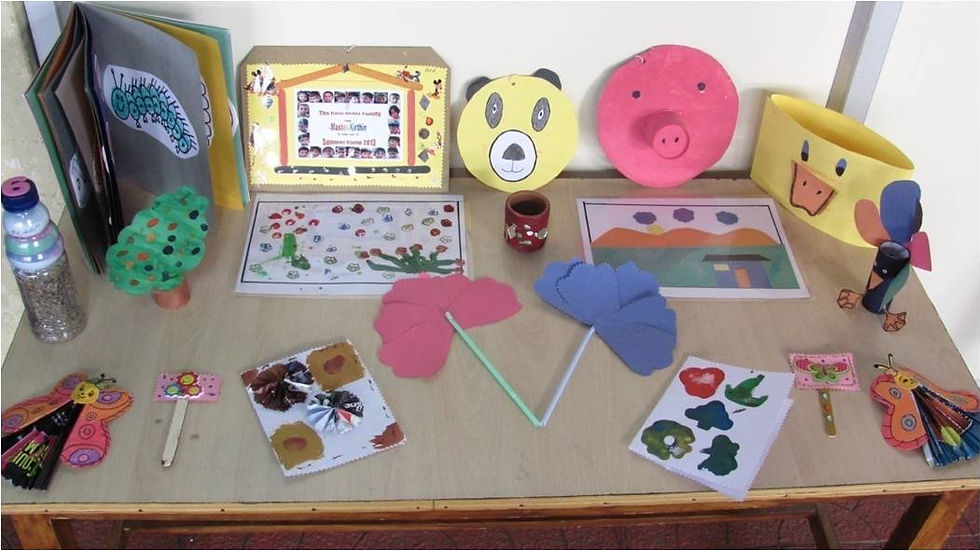 Craft work - Summer camp 2013