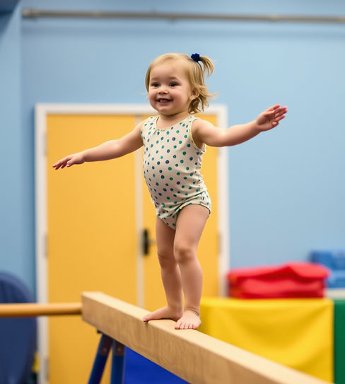 Child on balance beam in a gymnastic class.jpg