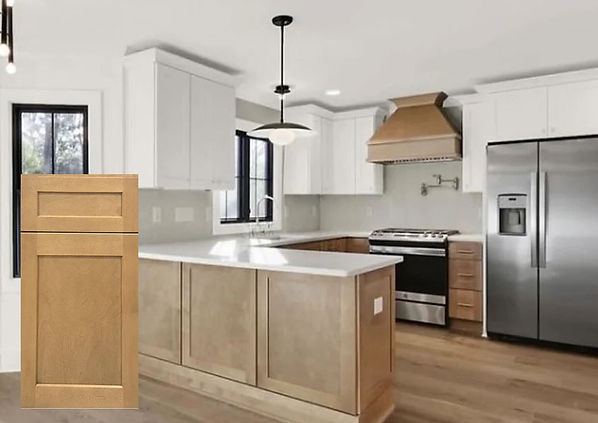 Natural Shaker Kitchen Cabinets