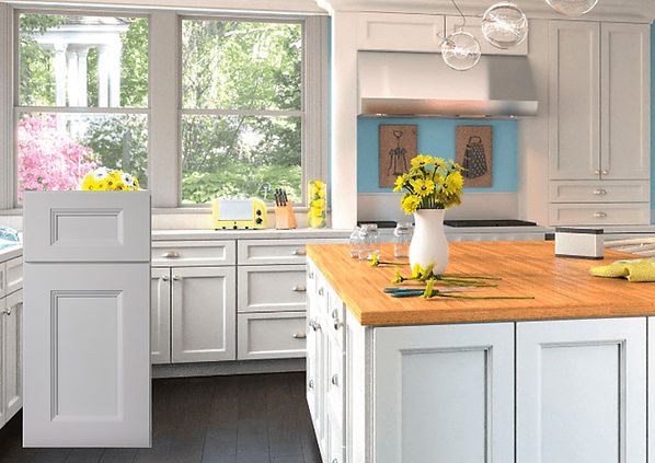 Uptown White Kitchen Cabinets