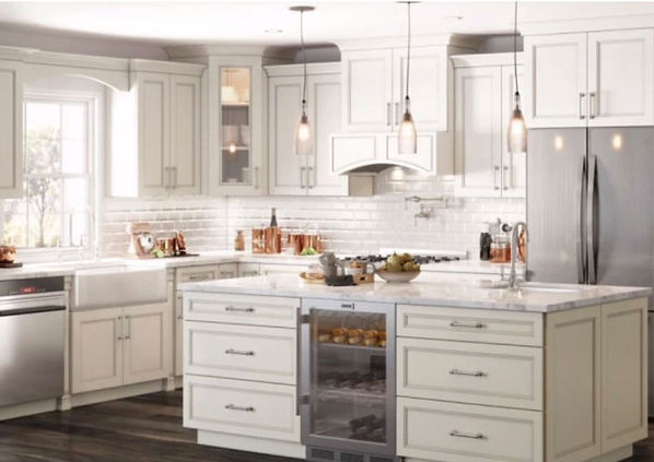 Dove White Shaker Kitchen Cabinets