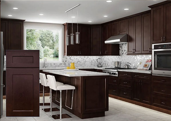 Shaker Espresso Kitchen Cabinets