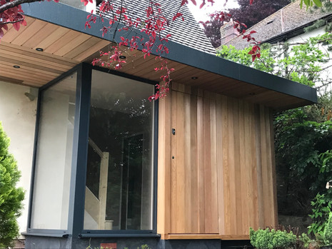 Front porch as part of a double storey extension and full house refurbishment in Pembury, Tunbridge Wells