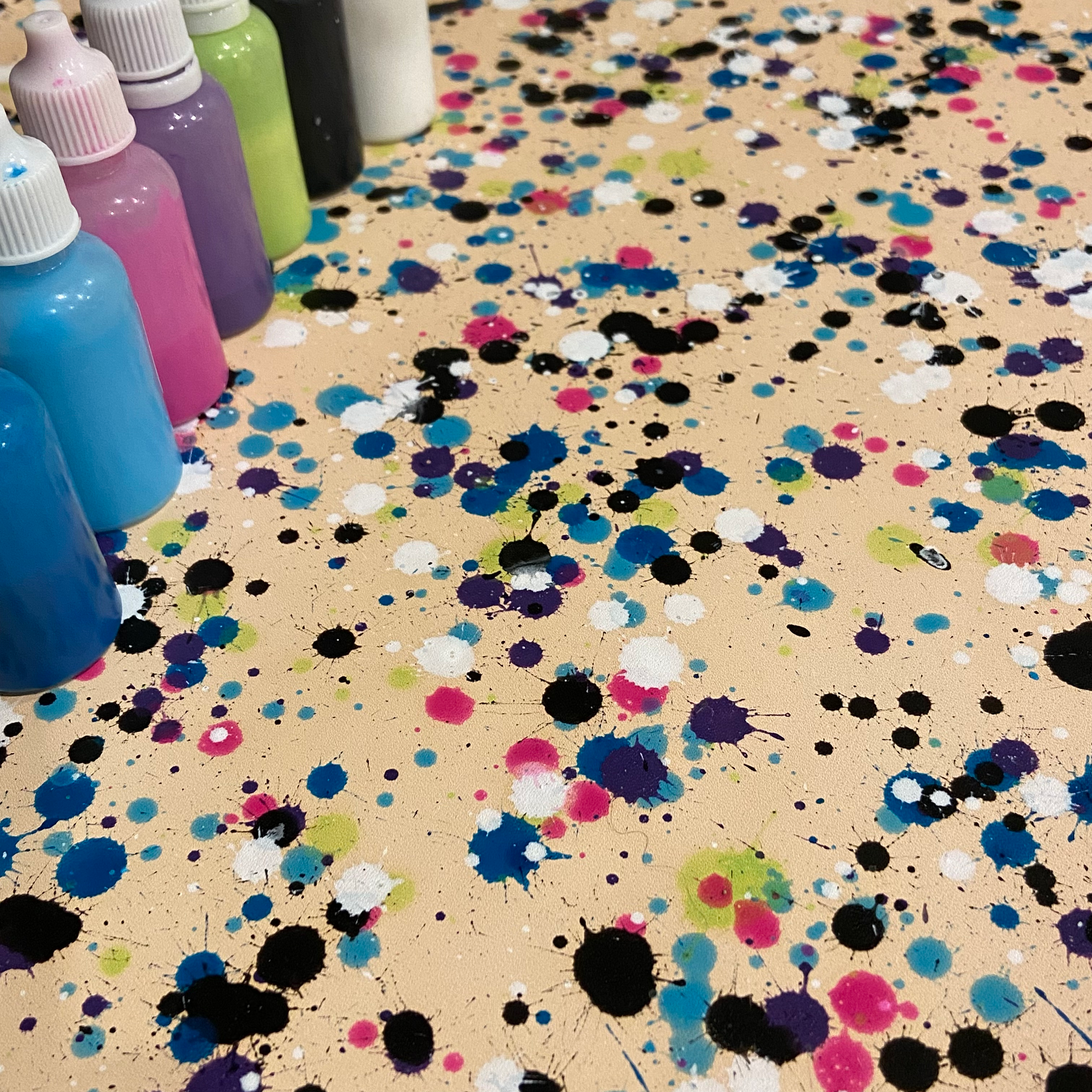 Paint Splatter Leather