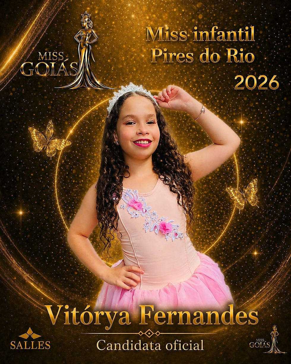 Vitórya Fernandes  - Miss Infantil Pires do Rio
