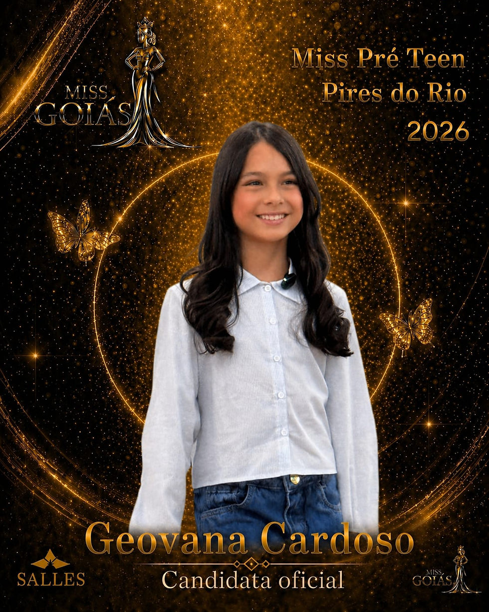 Geovana Cardoso - Miss Prê Teen Pires do Rio