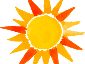 Aquarell Sonne Illustration