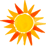 Shining sun icon