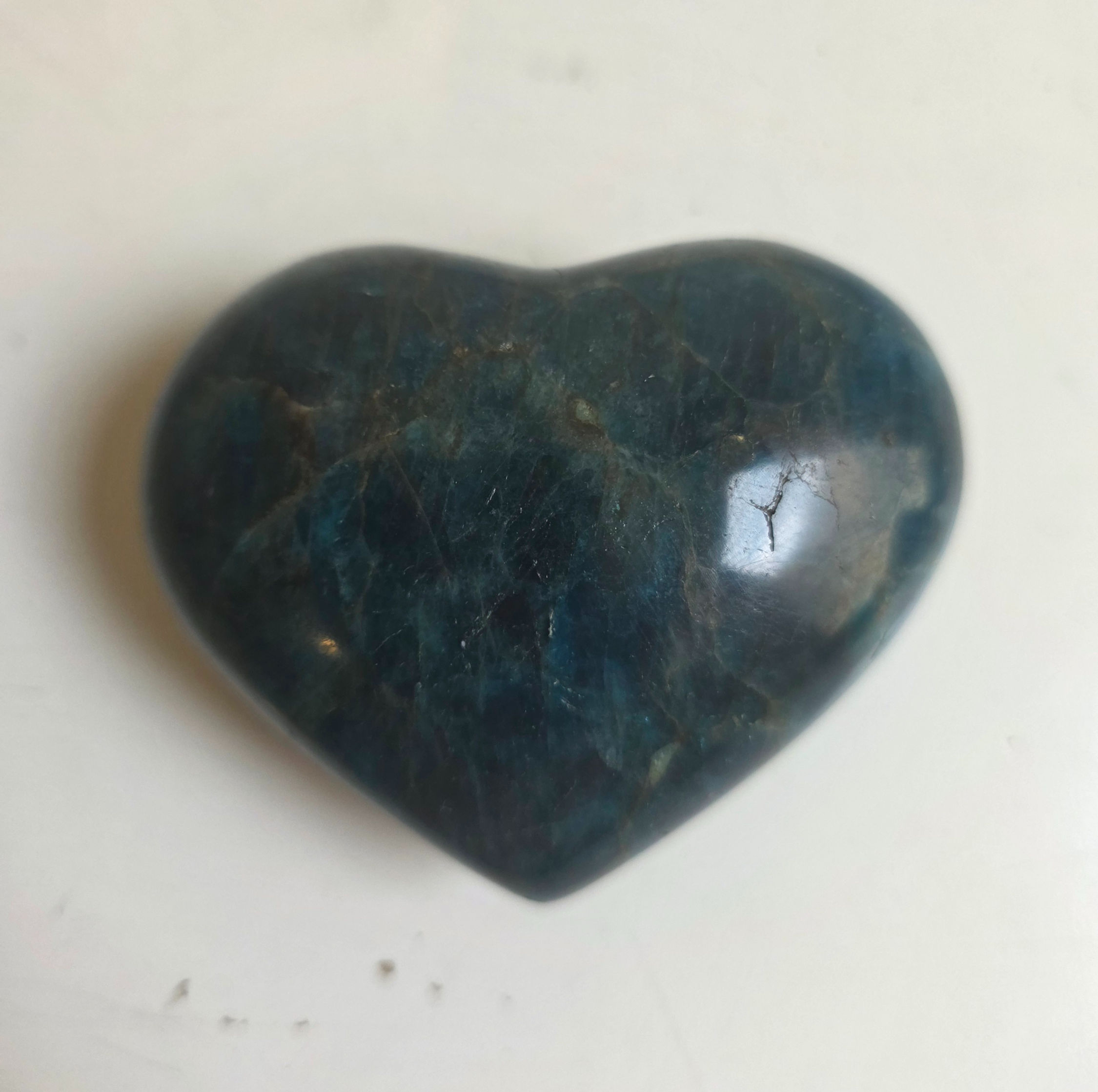 Blue Apatite Heart