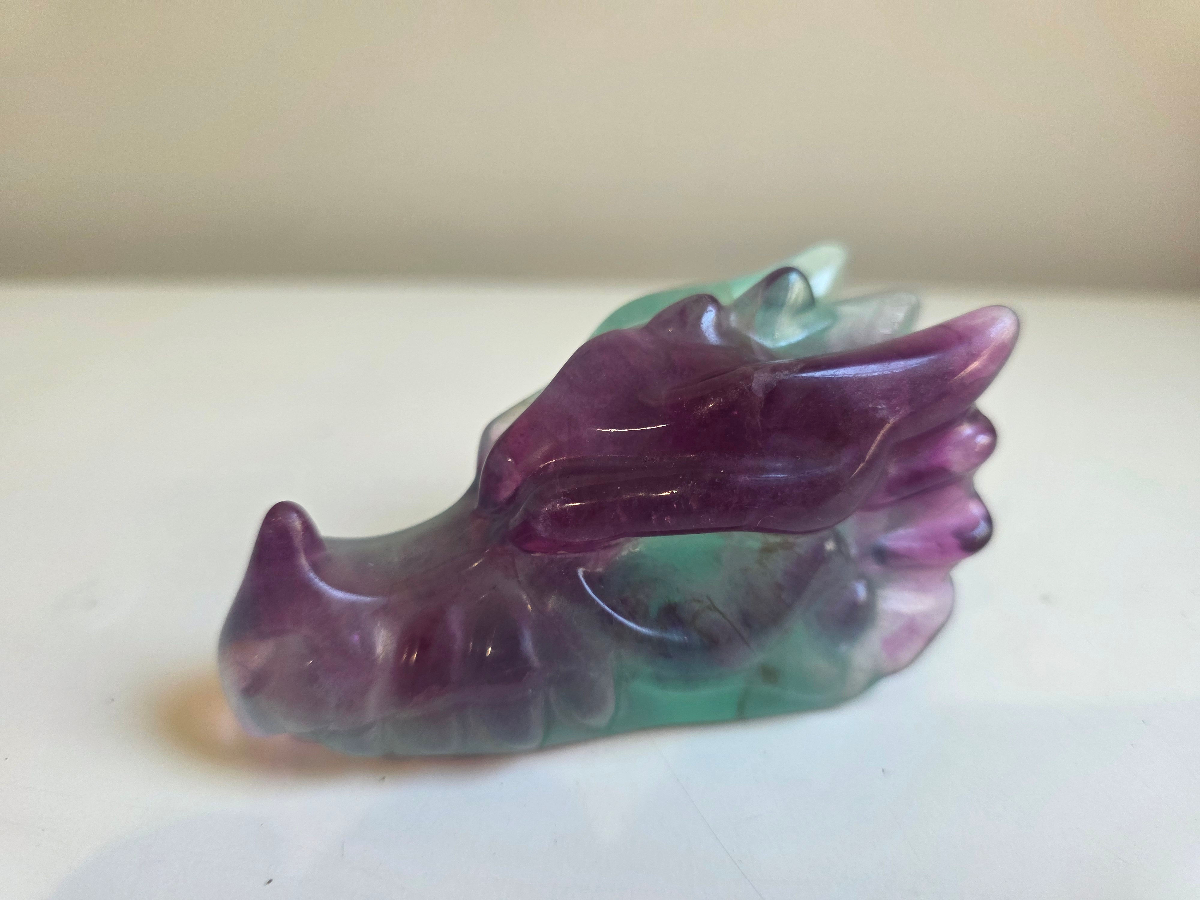 Fluorite Dragon Head