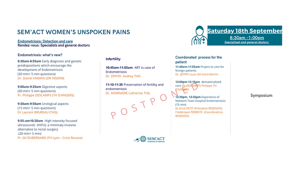Appointment: Specialists and generalists - Endometriosis: Patient journey, care and news.