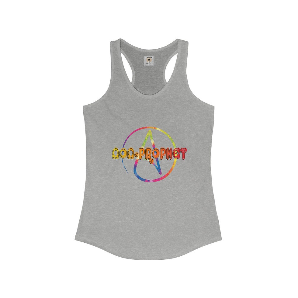 Thumbnail: Rainbow Anarchy symbol women's tank top