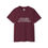 Thumbnail: Burgundy t-shirt with text: 'Stay in school, eat your school, don't do vegetables'