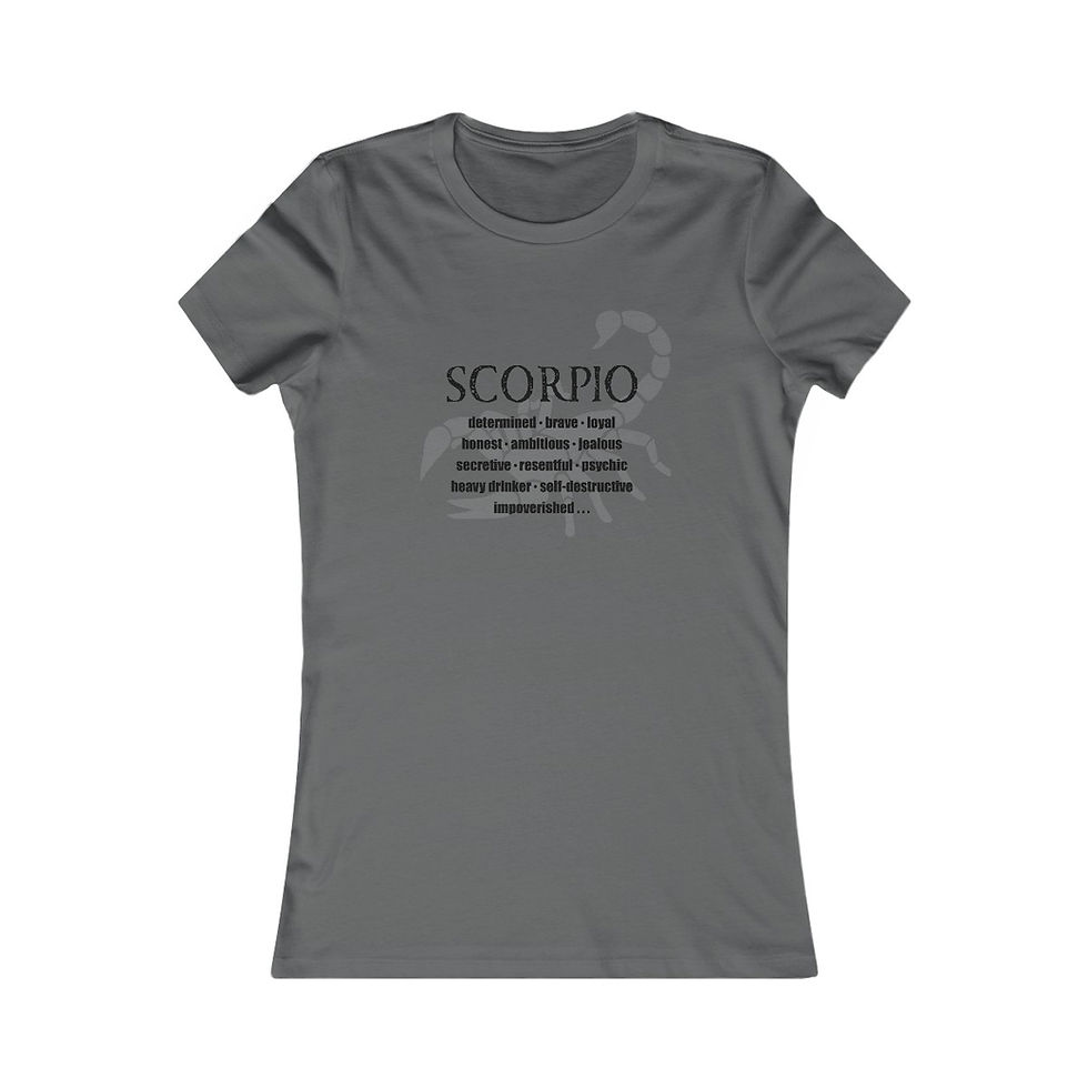 Thumbnail: Scorpio Zodiac T-Shirt: Mysterious, passionate, intense, resilient, resourceful, powerful