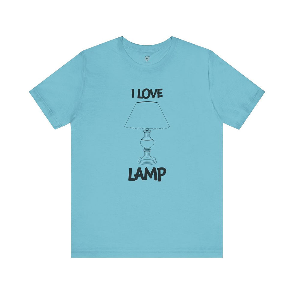 Thumbnail: Light blue t-shirt: "I Love Lamp"