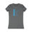 Thumbnail: Woman's charcoal gray t-shirt with light blue design