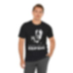 Man wearing Beam me up Scotchy! Classic Fit Tee Shirt with visible text. star trek beam me up
