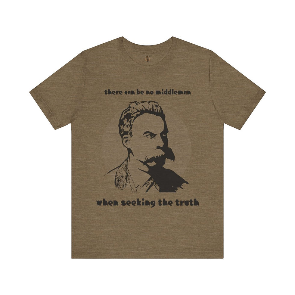 Thumbnail: T-Shirt: There can be no middlemen when seeking the truth