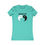 Thumbnail: Wanna 69? Yin Yang symbol on teal women's t-shirt