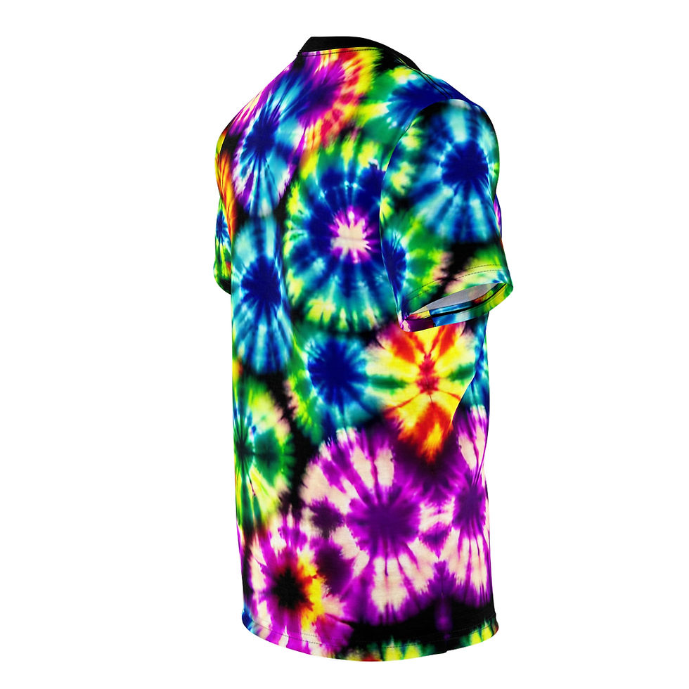 Thumbnail: Tie-Dye Circles, Pink, Green, Blue, Neutral Fit T-Shirt