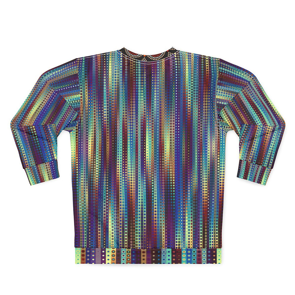 Thumbnail: Colorful abstract patterned long-sleeve shirt