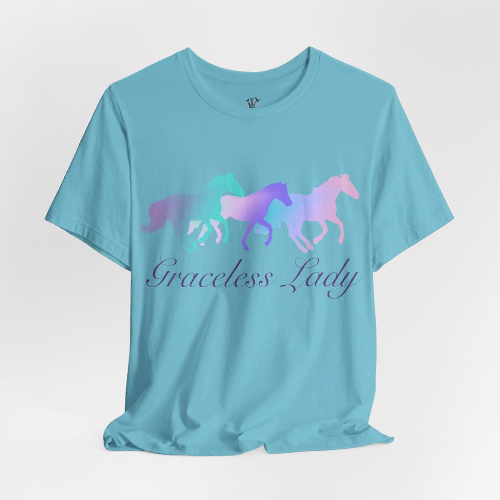 Thumbnail: Pastel horses, Graceless Lady tee