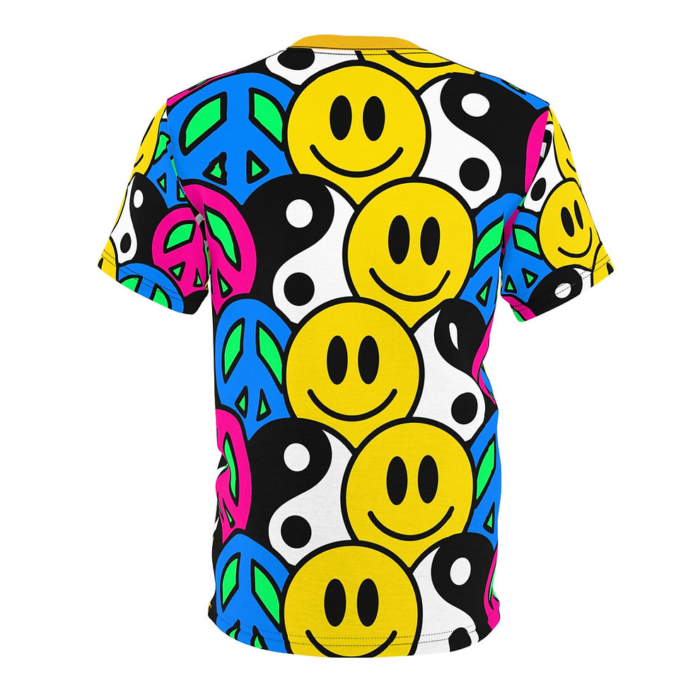 Thumbnail: Smiley Face, Yin-Yang. Peace Sign, Unisex Tee