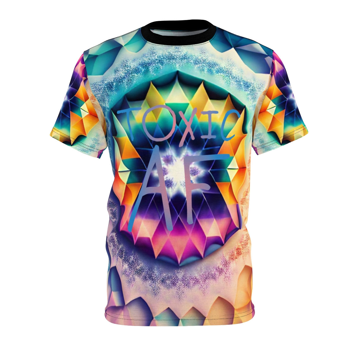 Toxic AF, Colorful, Fun Pattern