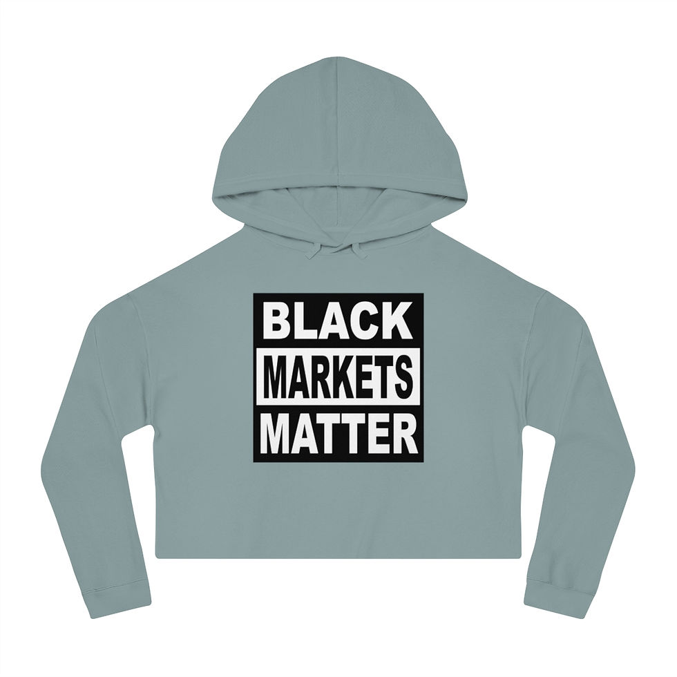 Thumbnail: Black Markets Matter cropped hoodie