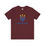 Thumbnail: Maroon unisex tee: Ukrainian trident, "Democracy Over Dictators"