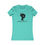 Thumbnail: Black Smoke Show graphic on teal women's t-shirt