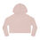 Thumbnail: Pink cropped hoodie, back view