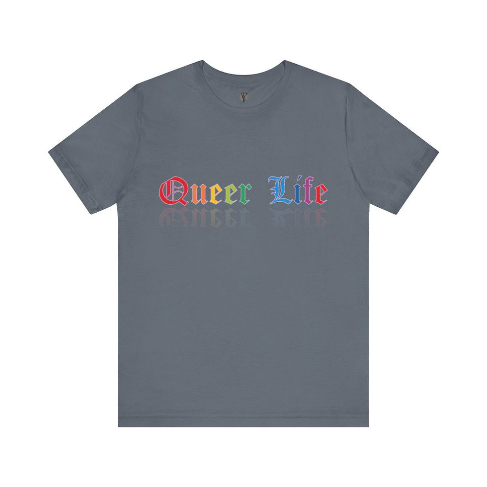 Thumbnail: Rainbow 'Queer Life' graphic tee