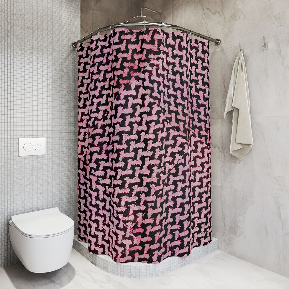 Thumbnail: Phallus Patterned Shower Curtain