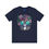 Thumbnail: Navy blue t-shirt with cool cat wearing sunglasses and flowers