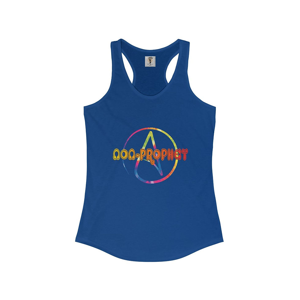 Thumbnail: Rainbow Dog Prophet women's racerback tank top