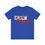 Thumbnail: Blue unisex tee: 'Exxon Punched' design