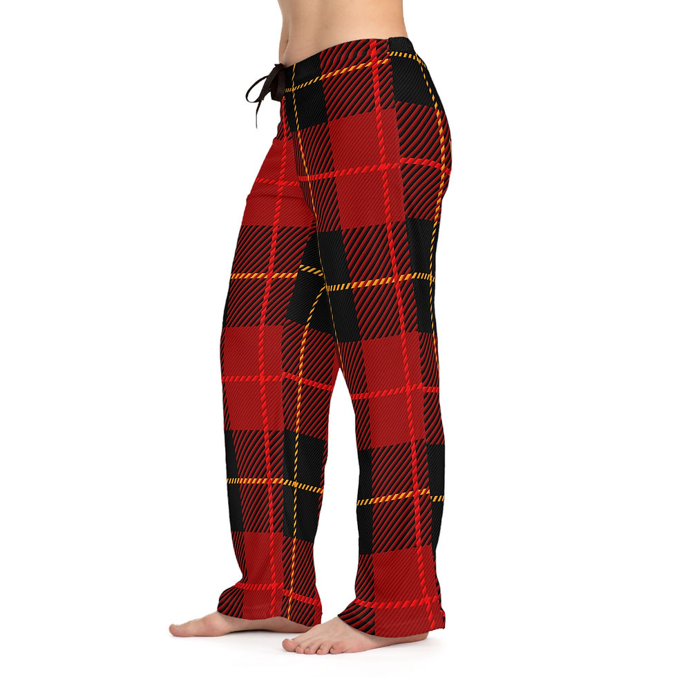 Thumbnail: WTF Plaid Xmas Pants - Feminine Fit Pajama Pants 