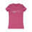 Thumbnail: Cannabis leaf to Rx symbol on pink women's tee
