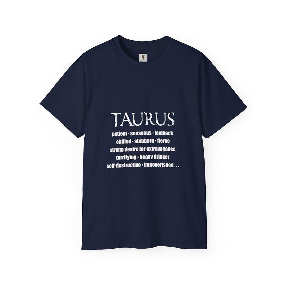 Thumbnail: Taurus t-shirt: strong, reliable, self-destructive