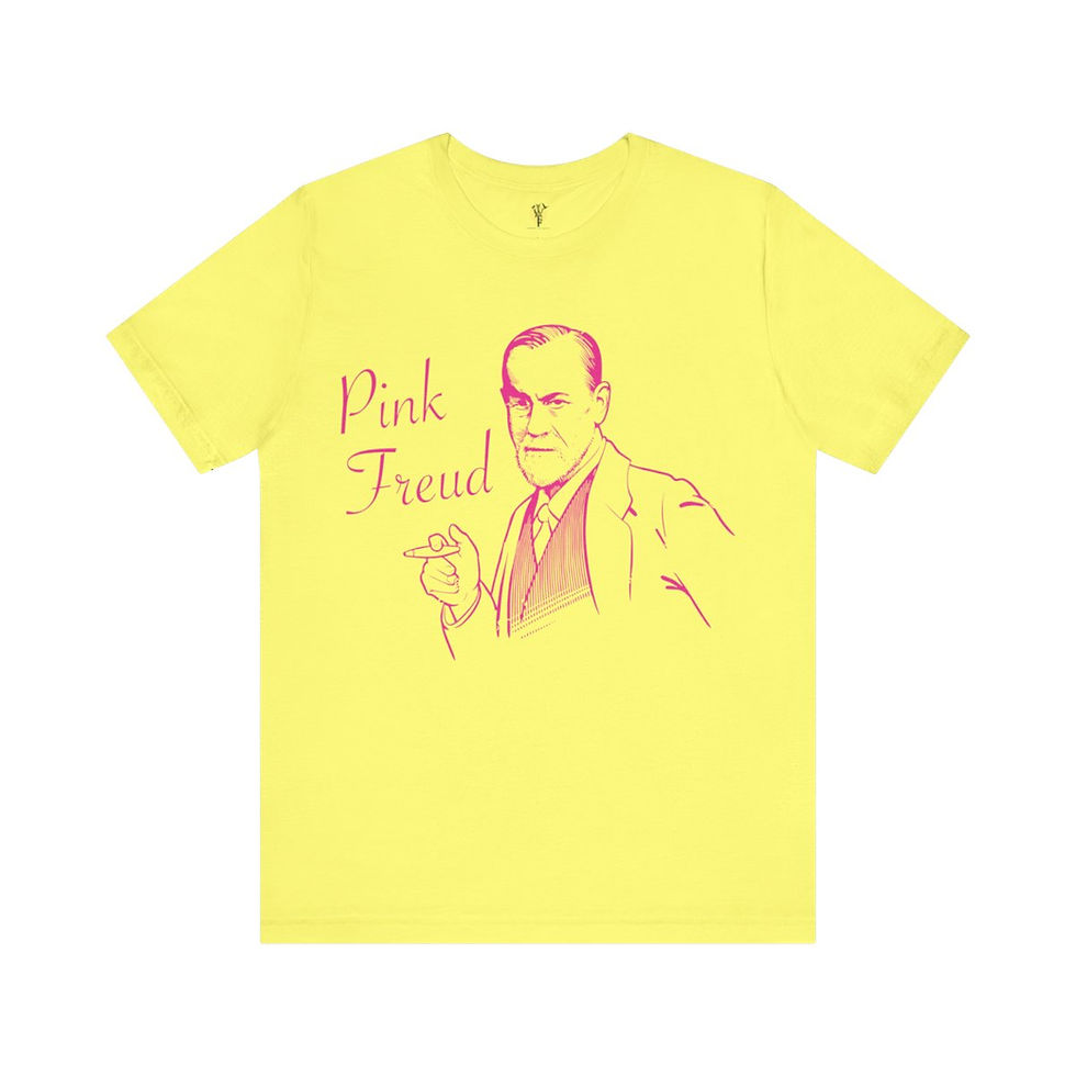 Thumbnail: Yellow t-shirt featuring Pink Freud design