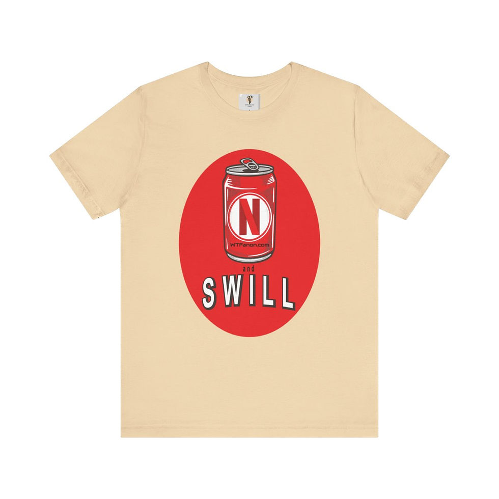 Thumbnail: Cream t-shirt with "N Swill" can design