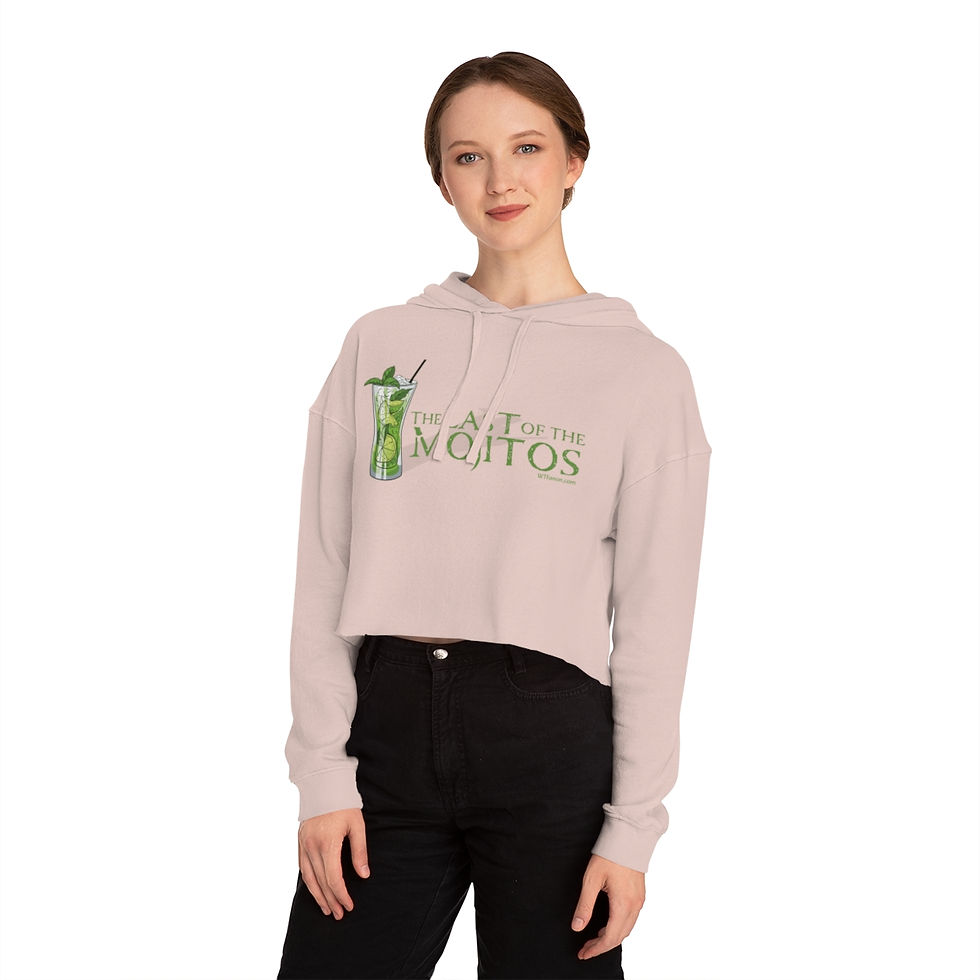Thumbnail: Woman in The Last of The Mojitos cropped hoodie